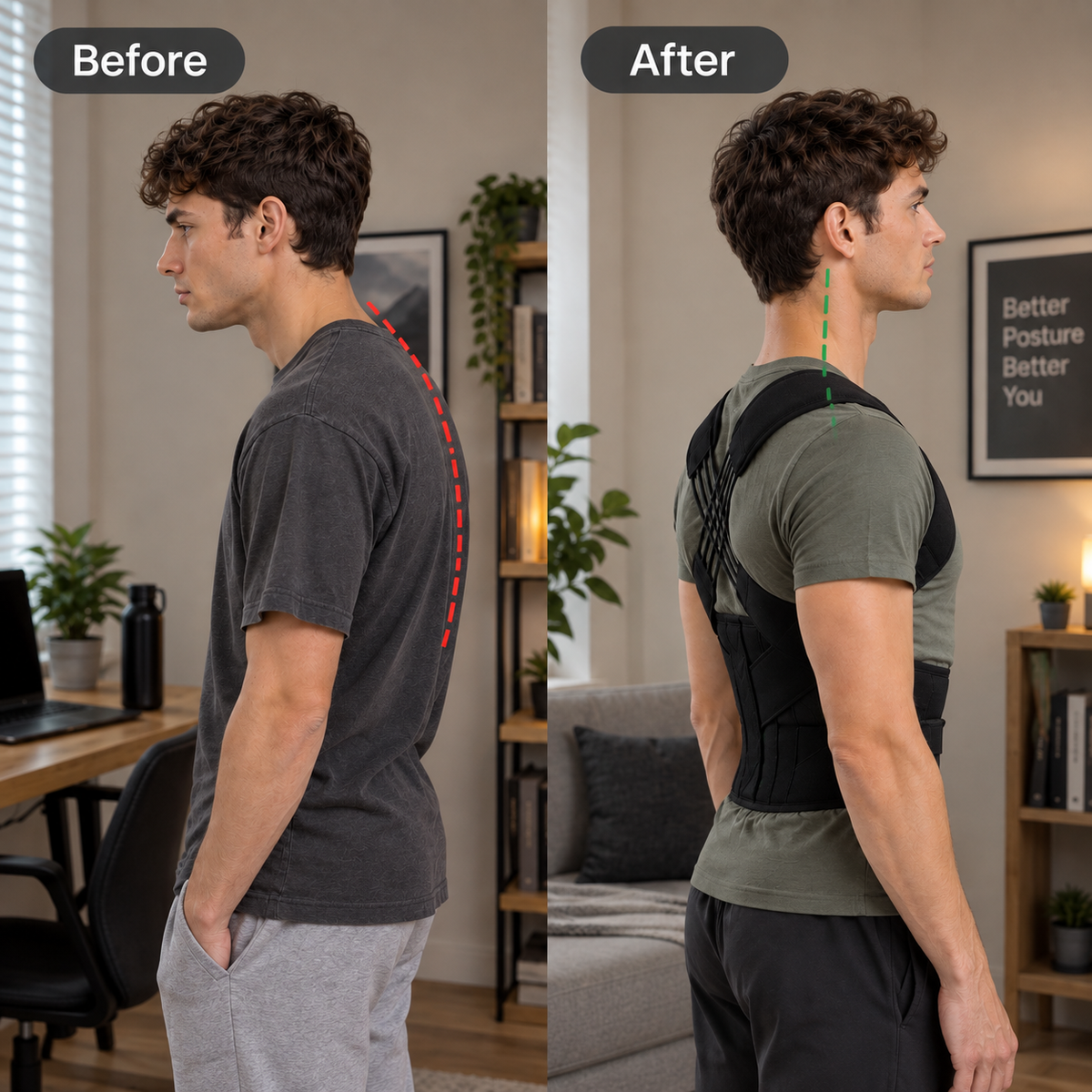 PostureFit™ "Posture Support & Back Brace"