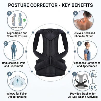 PostureFit™ "Posture Support & Back Brace"